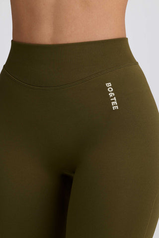 Super Sculpt Seamless High-Waist Leggings in Dark Green