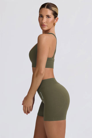 Super Sculpt Seamless Mini Shorts in Light Green