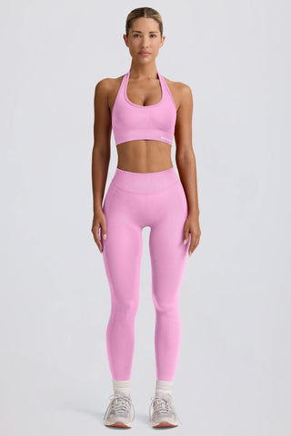 Define Luxe High-Waist Leggings in Bubblegum Pink