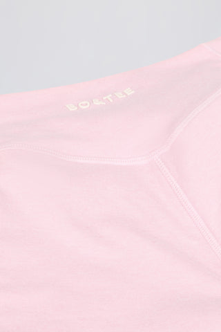 Ruched Mini Shorts in Pale Pink Marl