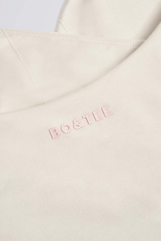 Wrap Halterneck Tank Top in Ivory Marl