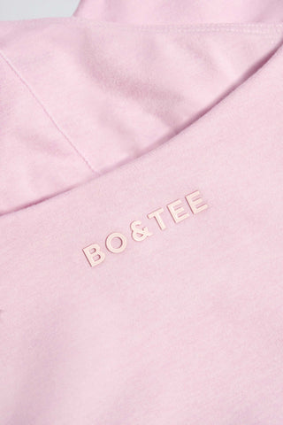 Wrap Halterneck Tank Top in Pale Pink Marl