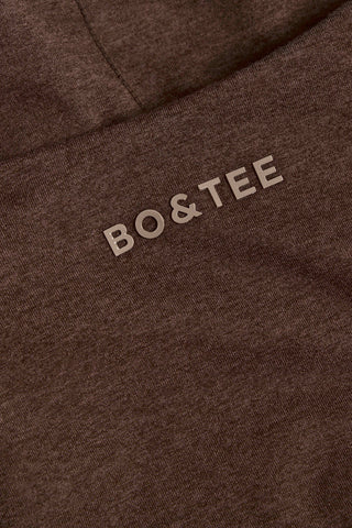 Wrap Halterneck Tank Top in Pecan Marl