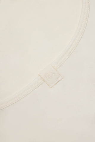 Cross-Back Tank Top in Cream