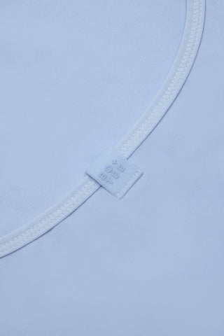 Cross-Back Tank Top in Sky