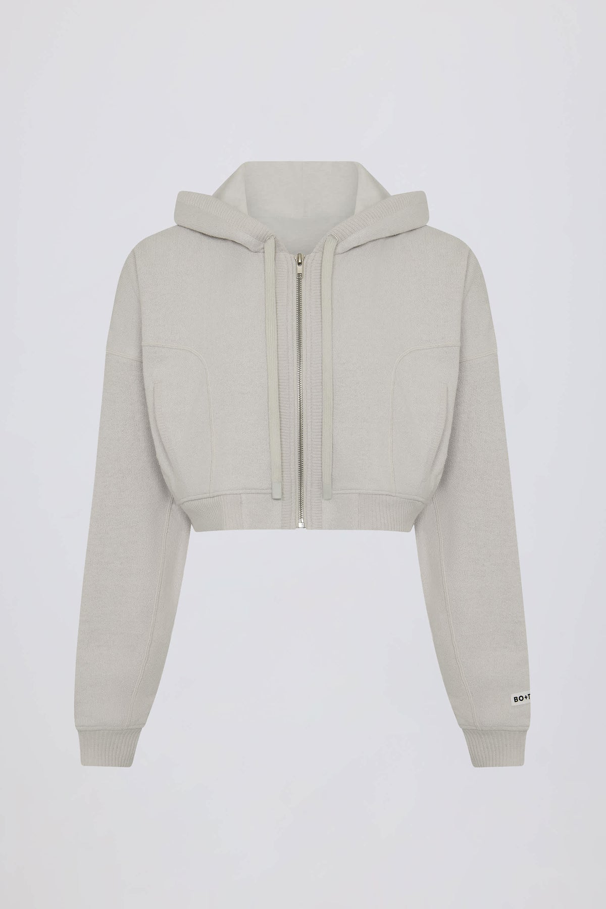 Lightweight Knit V-Neck Oversized Jumper in Light Grey