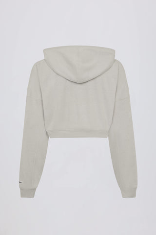 Lightweight Knit V-Neck Oversized Jumper in Light Grey