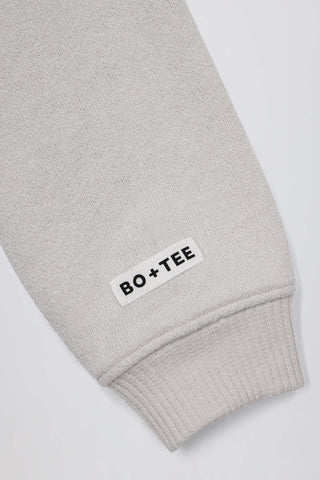 Lightweight Knit V-Neck Oversized Jumper in Light Grey