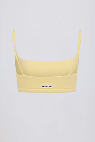 Square-Neck Bralette in Lemon