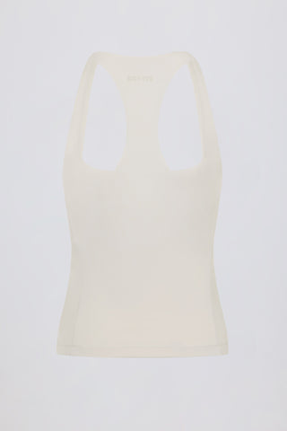 Soft Active Racerback Tank Top in Cream