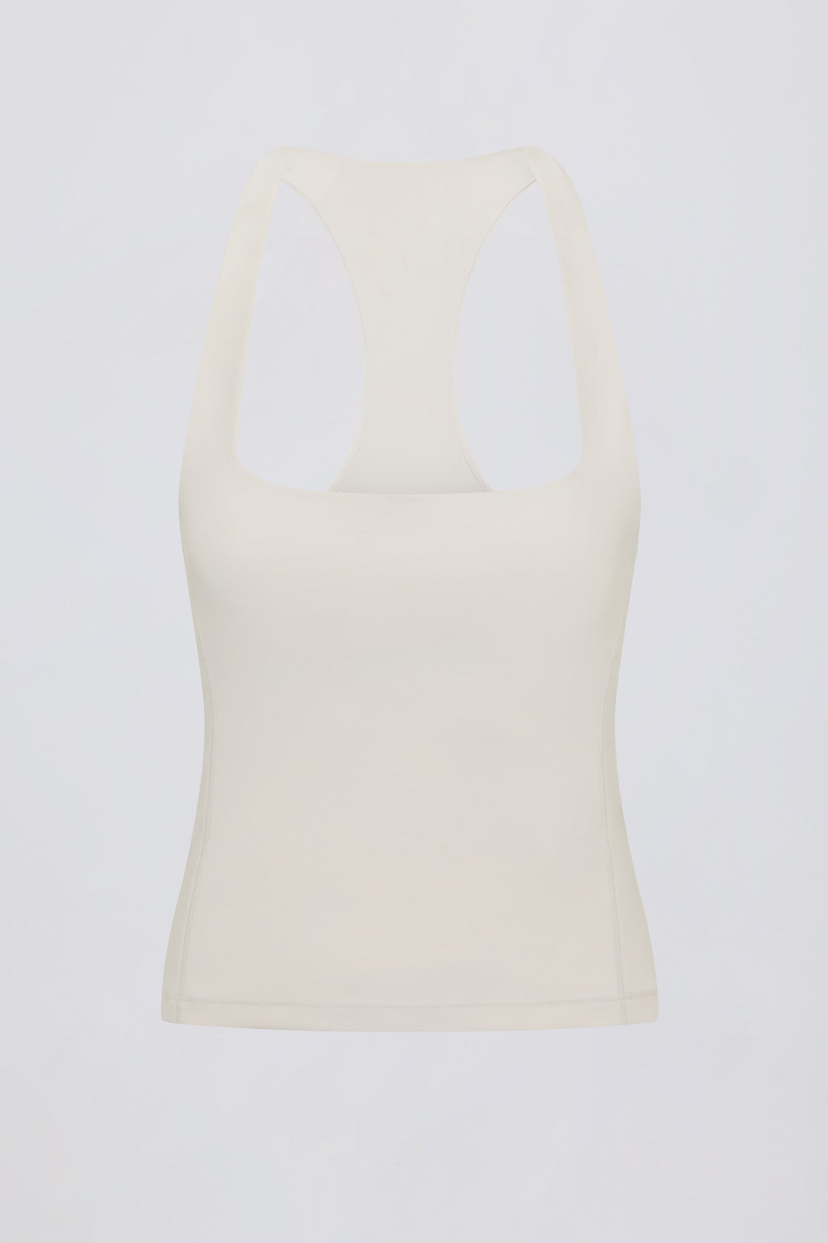 Soft Active Racerback Tank Top in Cream