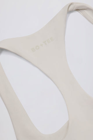 Soft Active Racerback Tank Top in Cream