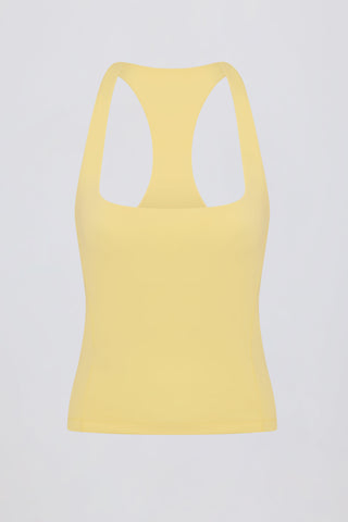 Soft Active Racerback Tank Top in Lemon