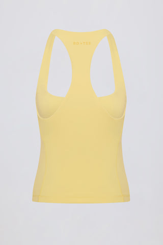 Soft Active Racerback Tank Top in Lemon
