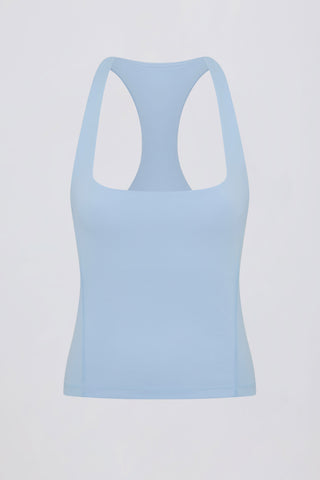 Soft Active Racerback Tank Top in Sky