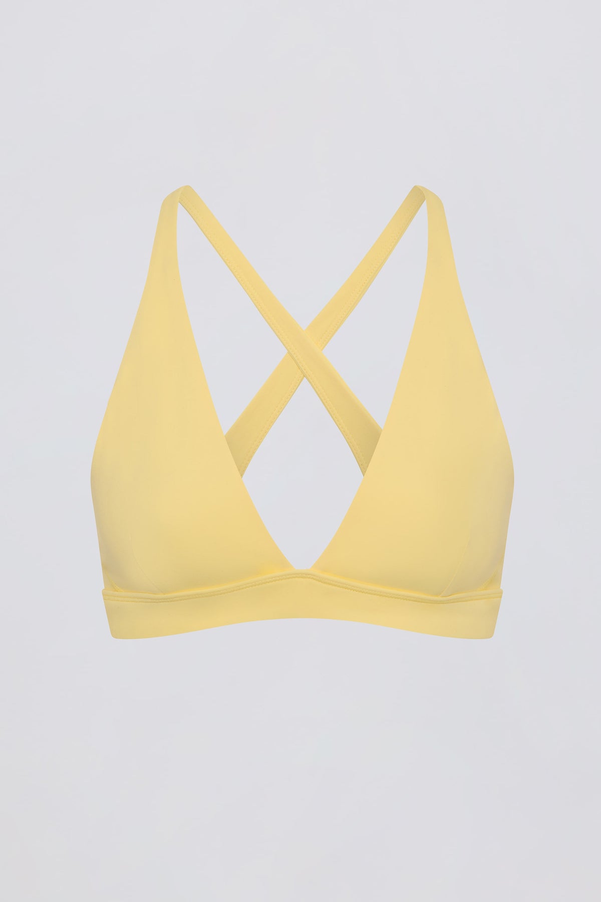Soft Active Cross-Back Sports Bra in Lemon