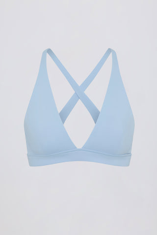 Soft Active Cross-Back Sports Bra in Sky