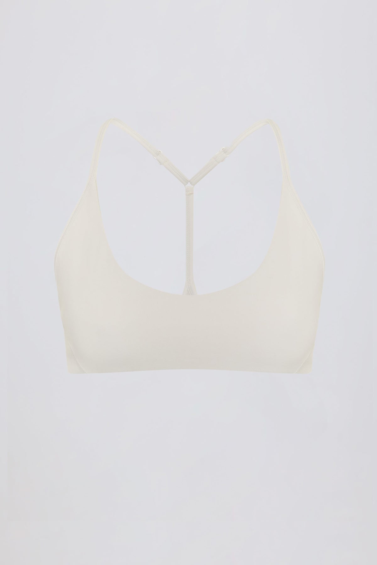 Soft Active Racerback Sports Bra in Cream