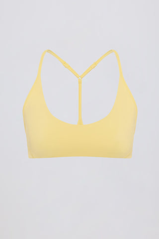 Soft Active Racerback Sports Bra in Lemon