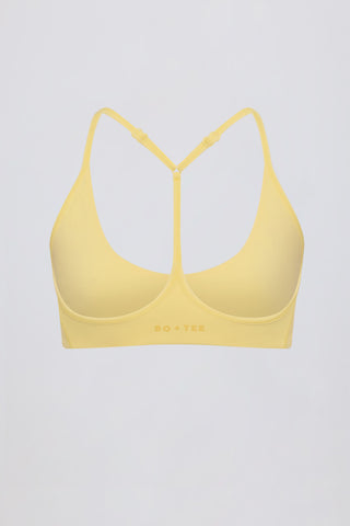 Soft Active Racerback Sports Bra in Lemon