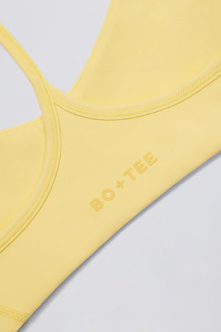 Soft Active Racerback Sports Bra in Lemon