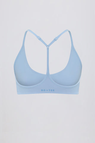 Soft Active Racerback Sports Bra in Sky
