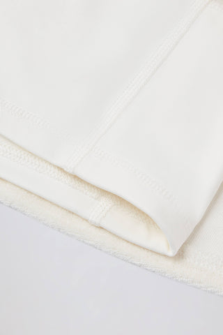 Terry Towelling Drawstring Skort in Ivory