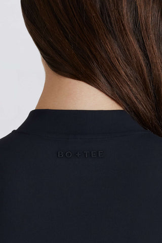 Soft Active Quarter-Zip Top in Black