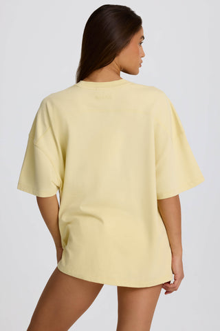 Oversized Graphic T-Shirt in Lemon