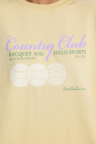 Oversized Graphic T-Shirt in Lemon