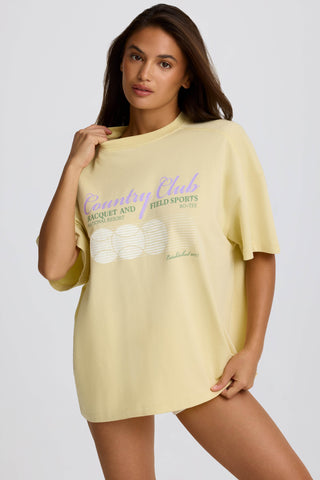 Oversized Graphic T-Shirt in Lemon