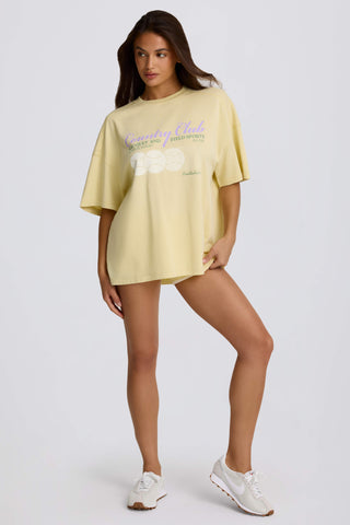 Oversized Graphic T-Shirt in Lemon