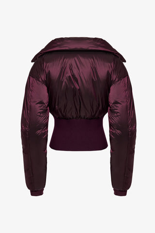 Waterproof Layered Ski Jacket in Burgundy