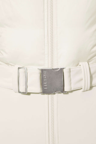 Waterproof Belted Layered Ski Suit in Ice