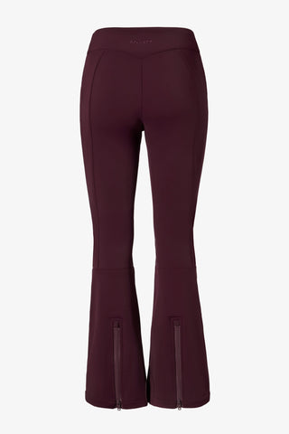 Waterproof Belted Ski Salopettes in Burgundy