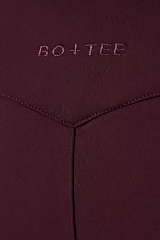 Waterproof Belted Ski Salopettes in Burgundy