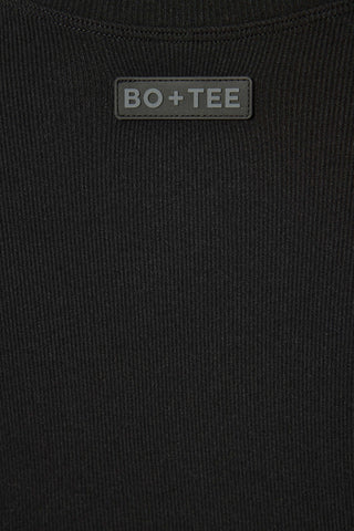 Thermal Long Sleeve Top in Black