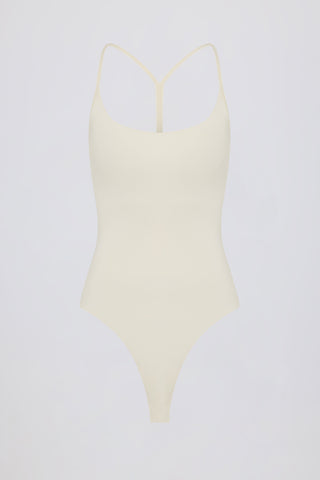 Cut-Out Bodysuit in Cream