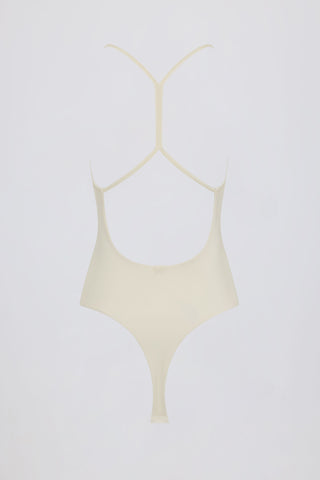 Cut-Out Bodysuit in Cream