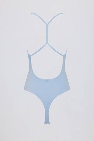Cut-Out Bodysuit in Sky