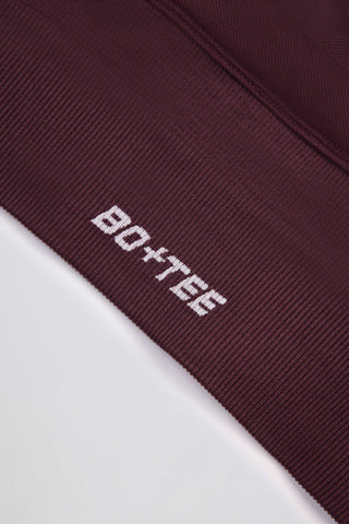 Super Sculpt Seamless Crossback Sports Bra in Burgundy