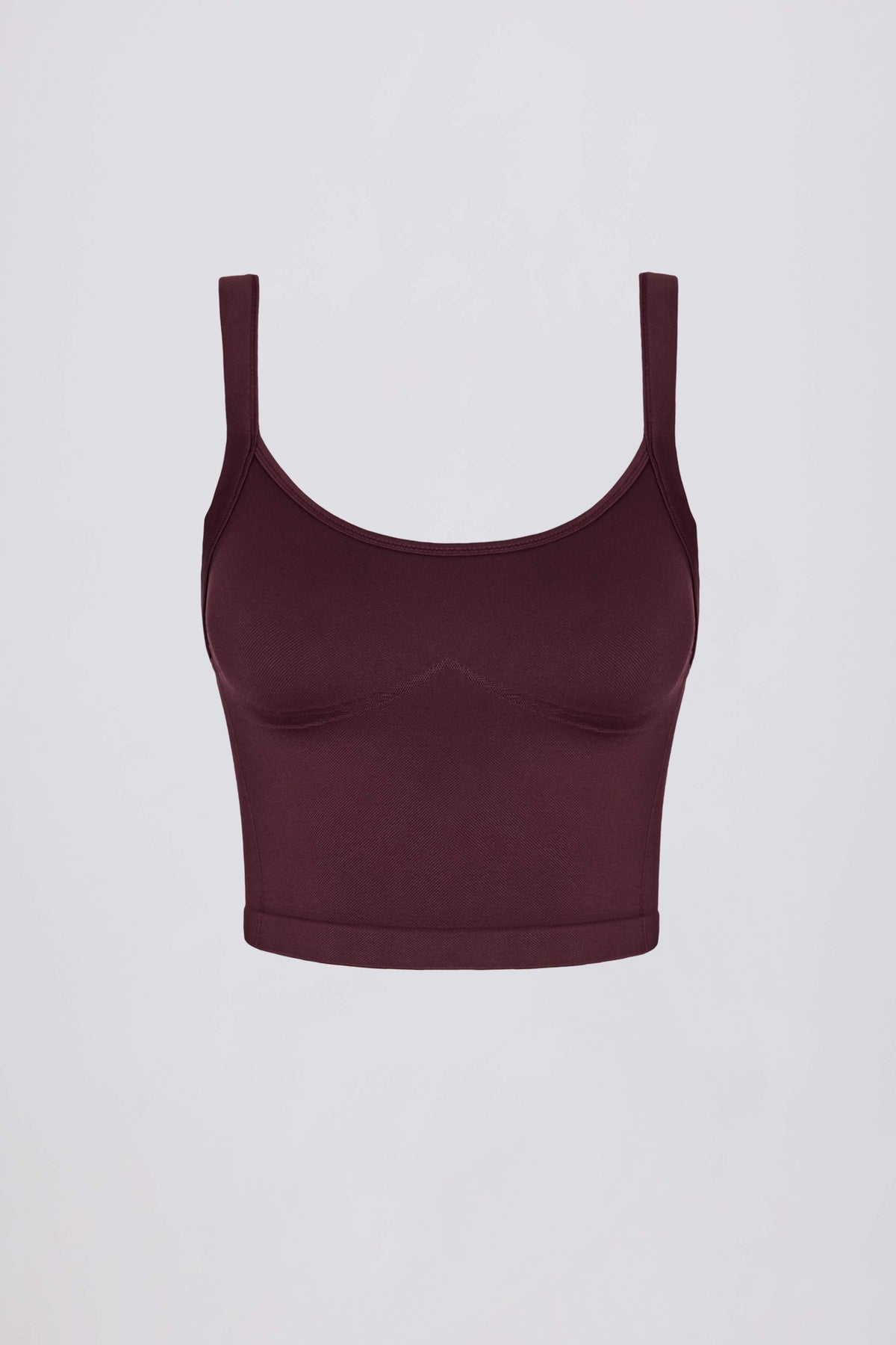 Super Sculpt Seamless Longline Camisole Top in Burgundy