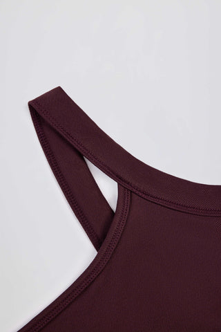 Super Sculpt Seamless Longline Camisole Top in Burgundy