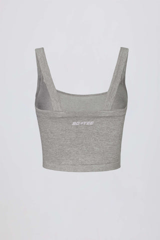 Super Sculpt Seamless Longline Camisole Top in Grey Marl