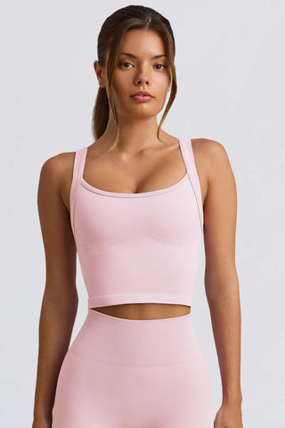 Super Sculpt Seamless Longline Camisole Top in Powder Pink