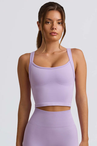 Super Sculpt Seamless Longline Camisole Top in Soft Lilac