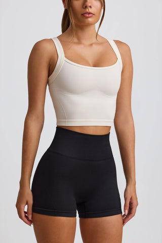 Super Sculpt Seamless Longline Camisole Top in White