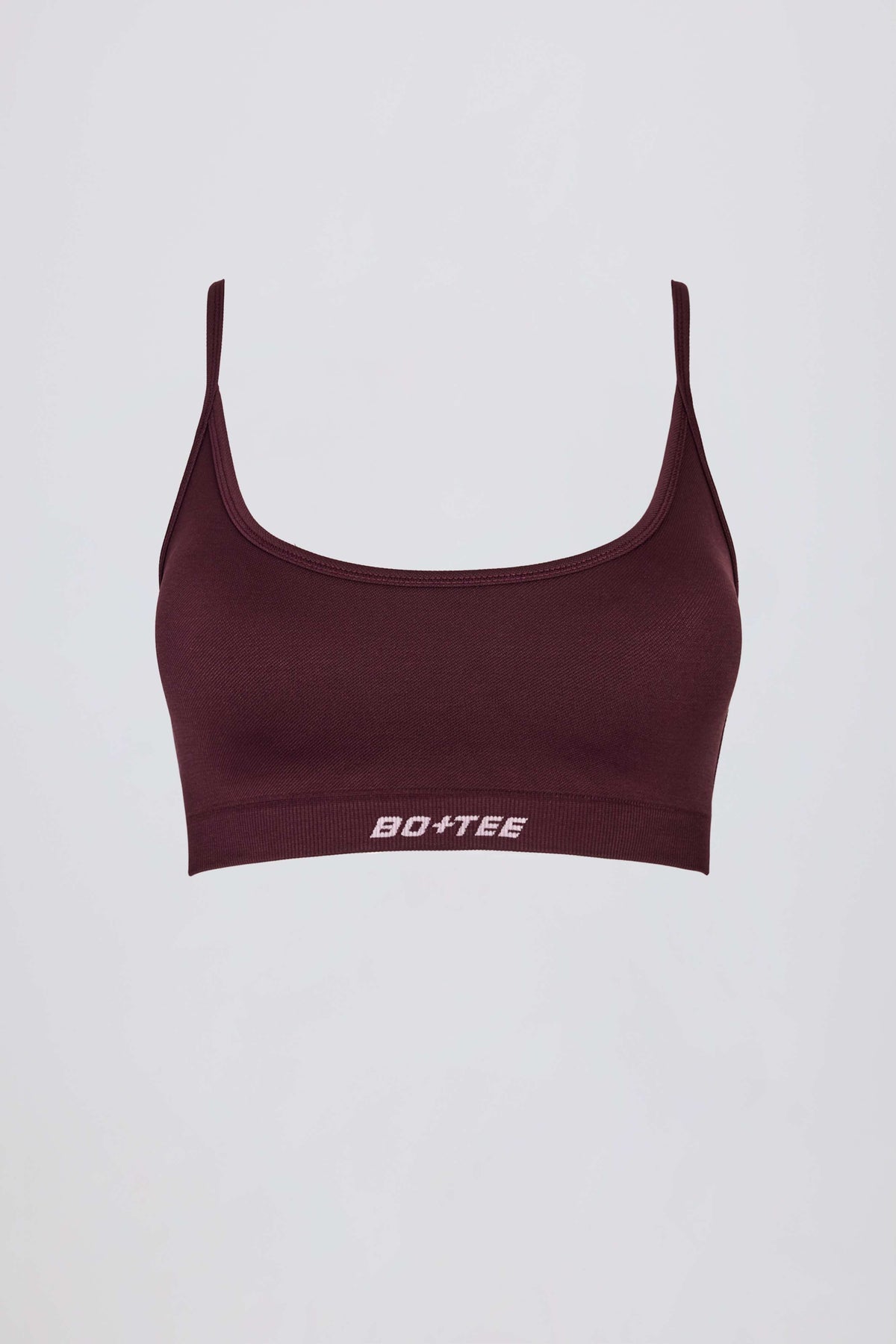 Super Sculpt Seamless Backless Sports Bra in Burgundy