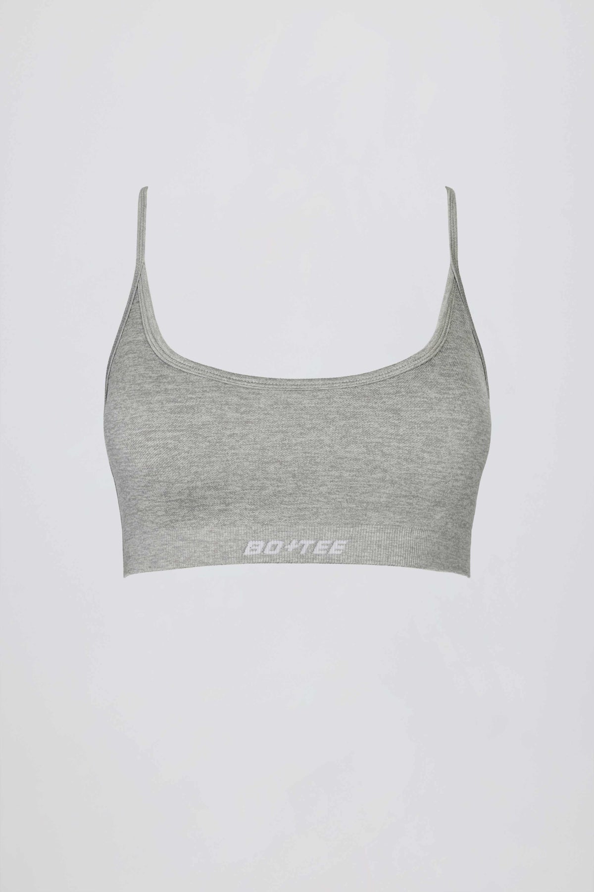 Super Sculpt Seamless Backless Sports Bra in Grey Marl