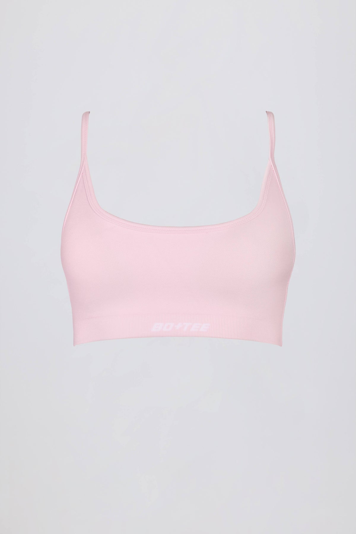 Super Sculpt Seamless Backless Sports Bra in Powder Pink